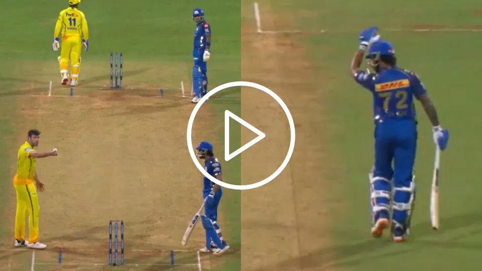 Watch- Tilak Varma And Jamie Overton Heat Up, Reignite MI vs CSK Rivalry At Wankhede